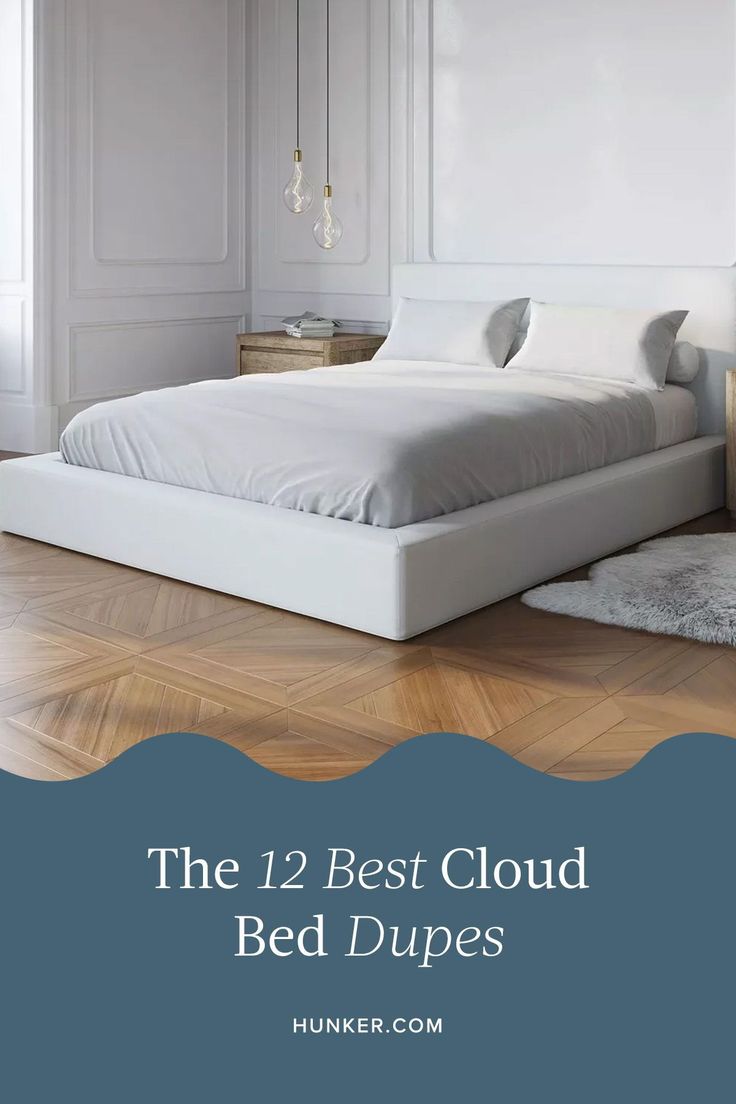 Cloud Bed Frame Low, Sundays Furniture Cloud Bed, Diy Cloud Bed Frame, Diy Cloud Bed, Cloud Bed Frame Aesthetic, Cloud Beds, Cloud Bed Frame, Upolstered Bed, Restoration Hardware Cloud Couch