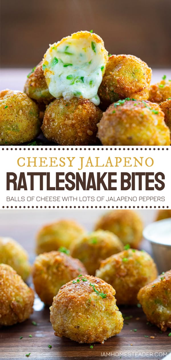 cheesey jalapeno rattlesnake bites are the perfect appetizer for any party