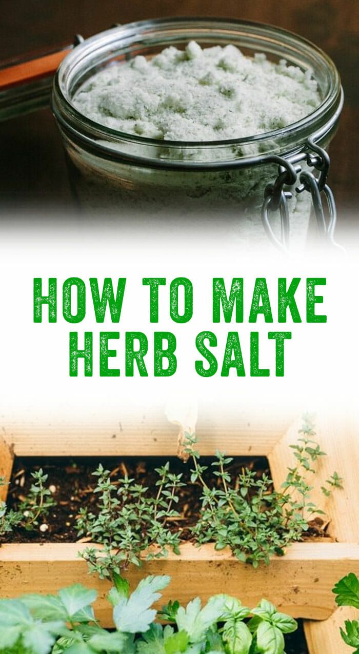 how to make herb salt in the garden