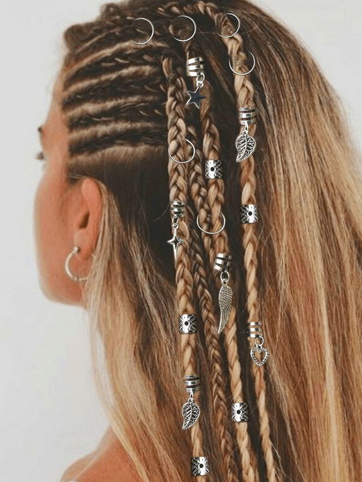 Festival Braid Hairstyles, Braids Medieval, Fantasy Braids, Elven Hairstyles, Festival Braid, Synthetic Braids, Afro Braids, Viking Braids, Beige Hair