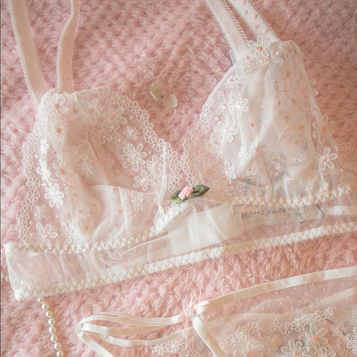 New With Tags (Nwt), In Original Packaging Fll For Vs Evie Bralette This Bralette Has Beautifully Delicate Lace, And Sheer Embroidery! It Also Has Adjustable Shoulder Straps And Pink Details. This Is From The Summer 2020 Collection And Is Sold Out Online - Super Rare To Find On Posh & Depop Tags: Victoria's Secret Pink Savage Fenty Thistle And Spire Bluebella Agent Provocateur La Perla For Love And Lemons For Love & Lemons Bra Lace Lingerie Valentine's Day Delicate Soft Pastel Cozy White Lace Bra Feminine Style, Pink Feminine Bra For Wedding, White Lace Feminine Bra, Pink Lace Trim Bra For Wedding, Wedding Bra With Pink Lace Trim, Wedding Bra With Lace Trim In Pink, Pink Lace Trim Wedding Bra, Pink Feminine Wedding Bra, White Feminine Bra With Lace Trim