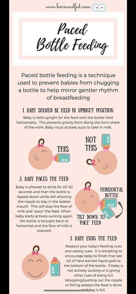 an info sheet with instructions on how to use the bottle feeding machine for breastfeeding