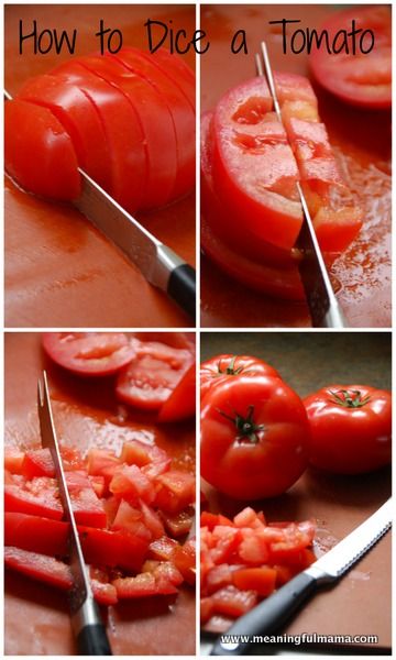 how to cut tomatoes with a knife