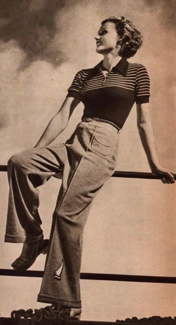 1930s Fashion Women Pants, 1950s Tomboy Fashion, 1939 Womens Fashion, 1930s Pants Women, 1930 Fashion Women Casual, 1936 Fashion Women, 1920s Tomboy, 1930s Summer Fashion, 1930s Casual Fashion