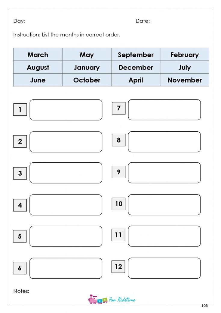 the months and numbers worksheet for students to practice their writing skills, including