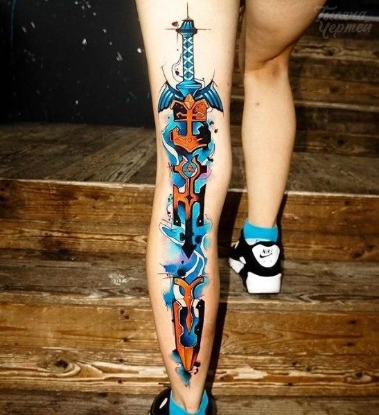 Playstation Tattoo, Xbox Design, Video Game Tattoos, Zelda Tattoo, Gamer Tattoos, Nerd Tattoo, Video Game Tattoo, Tattoo Henna, Sweet Tattoos