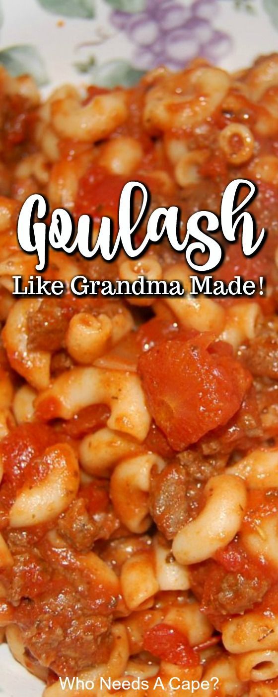 a close up of a plate of food with the words goulash on it