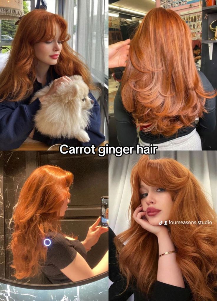 Kaleidoscope Hair, Ginger Hair Dyed, Redhead Hair, Red Hair Inspo, Hair Color Streaks, Ginger Hair Color, Dyed Hair Inspiration, Hair Color Auburn, Strawberry Blonde Hair