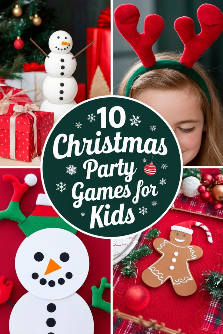 christmas party games for kids to play with