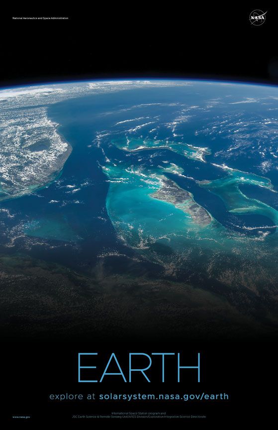 an image of the earth taken from space with captioning that reads, notre terrare