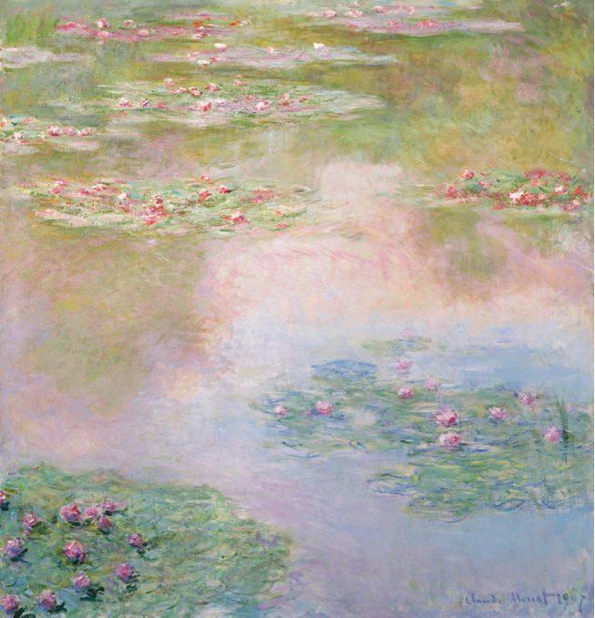 CLAUDE MONET (1840-1926) | Nymphéas, 1907. Waterlilies Monet, Water Lilies Painting, Claude Monet Paintings, Claude Monet Art, Monet Water Lilies, Monet Art, Monet Paintings, Vintage Landscape, Ethereal Art