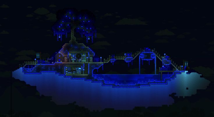 Mushroom Biome House, Terraria Houses, Terraria House Ideas, Terraria House Design, Terraria House, Floating Island, Nothing Is Impossible, Mushroom House, Terraria