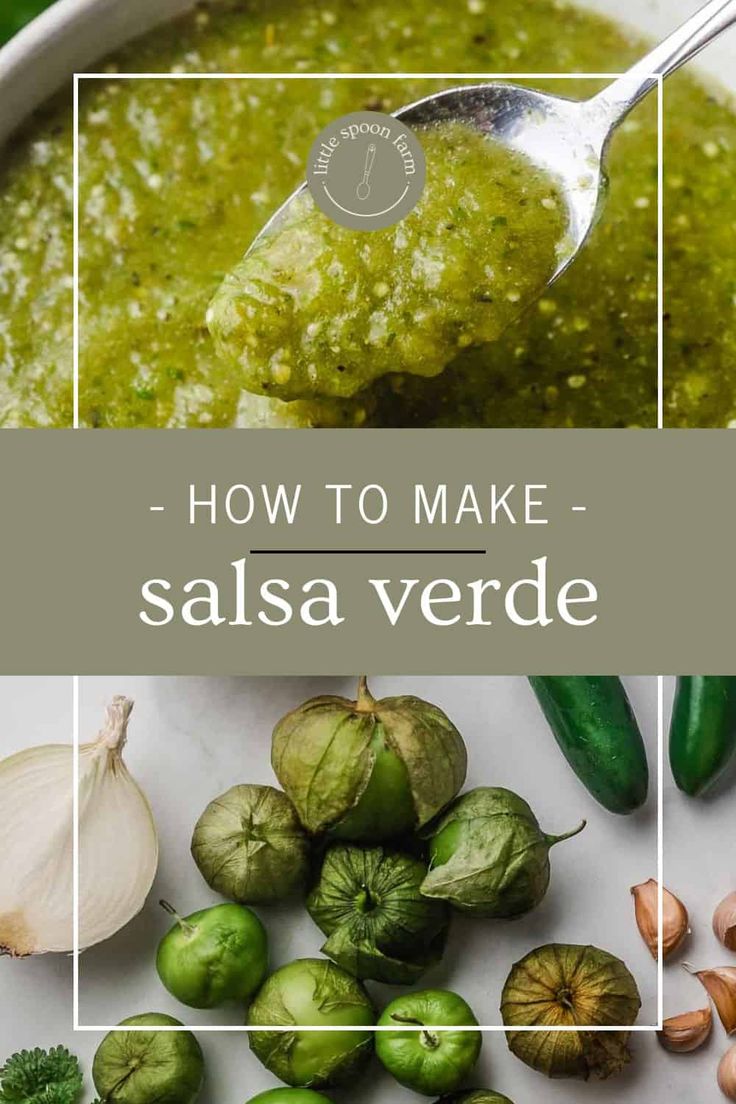 how to make salsa verde with green peppers and garlic