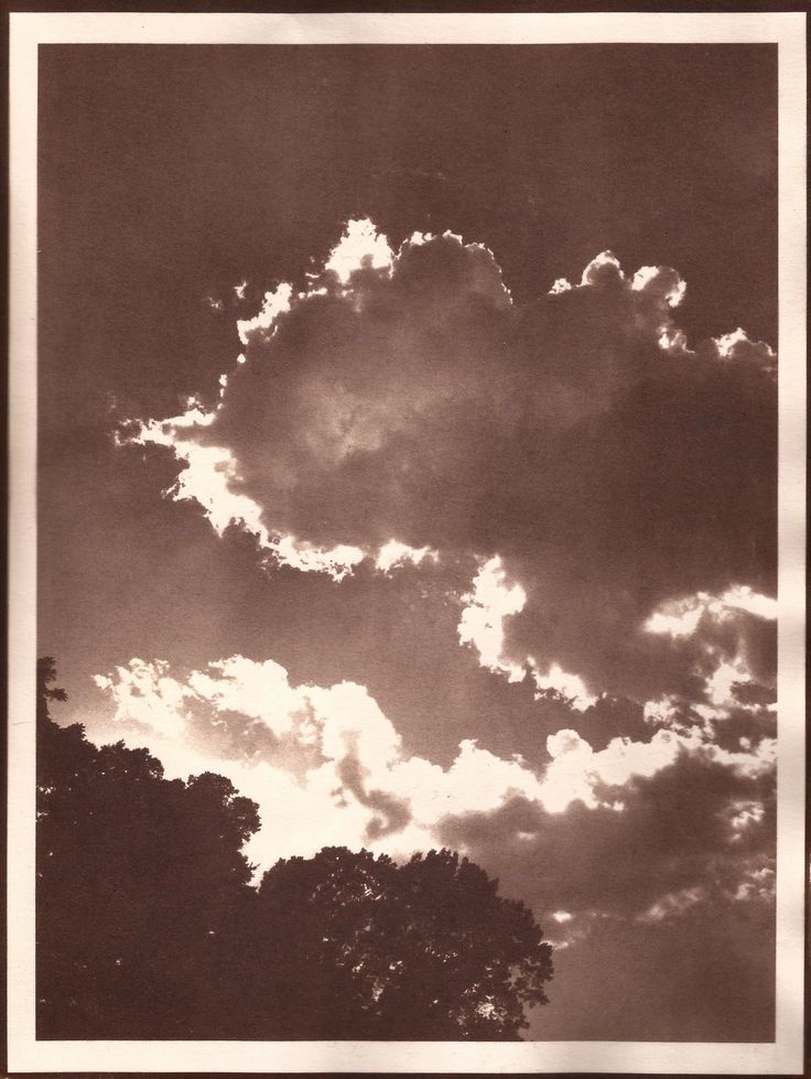 black and white photograph of clouds in the sky