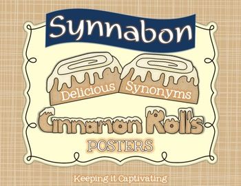 cinnamon rolls are shown with the words symbaon