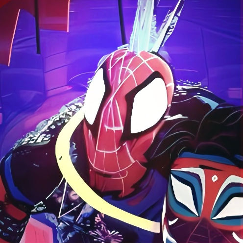 spider - man into the spider verse is shown in an animated scene from the movie