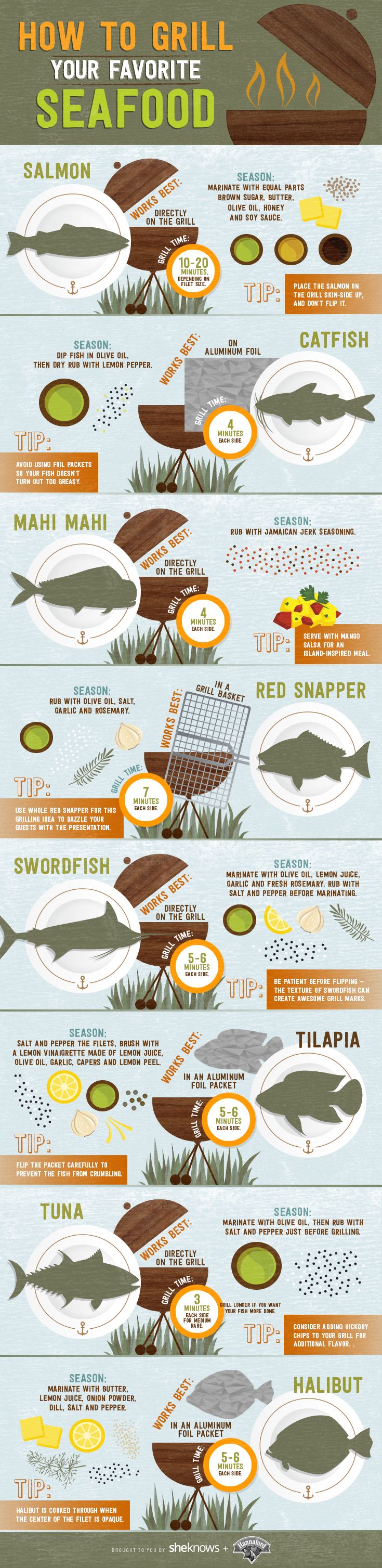 an info poster showing different types of fish