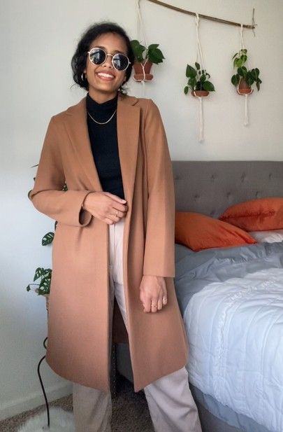 Zara Lapel Coat, Lapel Coat, Camel Coat, Knit Turtleneck Sweater, New Version, Zara Basic, Fall Wardrobe, Turtleneck Sweater, Capsule Wardrobe