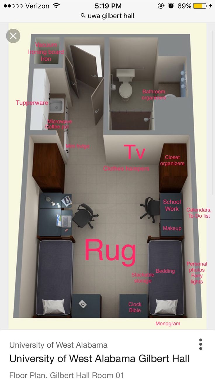 an overhead view of a small room with furniture and words describing the floor plan for this apartment