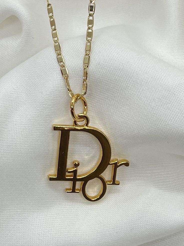 Dior Necklace, London Shopping, Expensive Jewelry Luxury, Monogram Pendant, Dope Jewelry, Girly Accessories, Classy Jewelry, Expensive Jewelry, Jewelry Lookbook