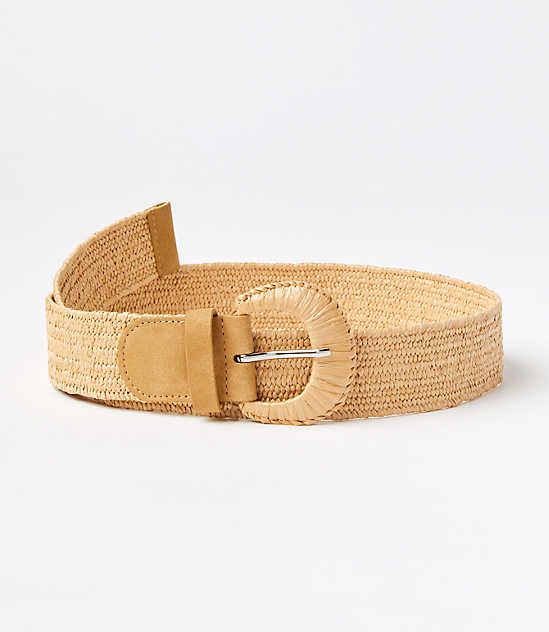 Punctuate silhouettes with this versatile straw belt, a bohemian-chic hint of texture to fresh up tried-and-true looks. Adjustable buckle closure. 1 1/2" wide.,Imported:Imported Loft Straw Belt Light Cool Tan Women's by Loft Size Regular - One Size Light Cool Tan Women's Belts, Belts Adjustable Casual Belts For Spring, Chic Woven Belts For Beach, Chic Woven Belts For The Beach, Chic Woven Belt For Beach, Beige Woven Belt For Vacation, Spring Adjustable Beige Belt, Adjustable Beige Belt For Spring, Beige Adjustable Belt For Spring, Casual Woven Belts For Spring