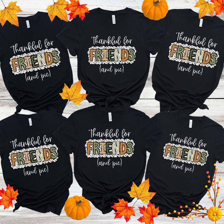 Friends Thanksgiving Shirts, Matching Shirts for Kids through adults! Shop with Confidence! We are a 5-Star Rated Shop! Step up your Friendsgiving Thanksgiving by stepping into these Thanksgiving t-shirts! These eye-catching shirts feature a bold, on-style, design and funky font. Made from high-quality, comfortable fabric, they are perfect for gatherings, reunions, or just showing off pride in everyday life. From babies to adults, everyone can join the fun and make lasting memories with these tr Cousin Thanksgiving Shirts, Cousin Thanksgiving, Crew Shirt Design, Cousin Shirts, Thankful For Family, Funky Fonts, Matching Friend, Friends Thanksgiving, Thankful For Friends