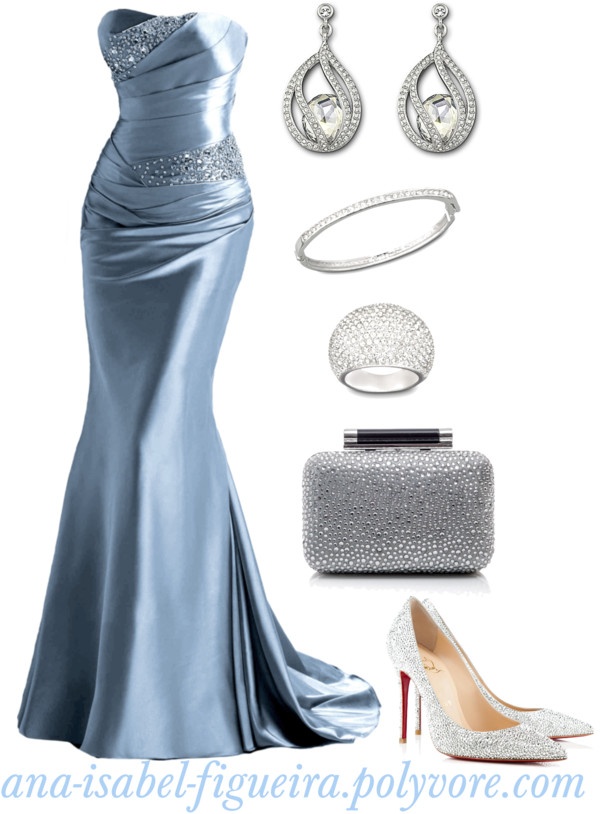 Elegant Fancy Dresses, Evening Gowns Formal Weddings, Baby Blue Dress Outfit Wedding, Blue Elegant Outfit, Elegant Blue Dresses, Blue Formal Outfit, Blue Gala Dress, Blue Classy Dress, Beautiful Blue Dresses