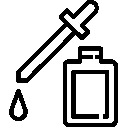 a black and white image of a bottle with a hammer on it next to a drop of water