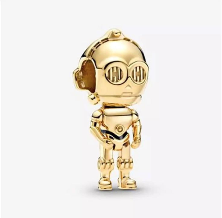 Pandora Gold Know the Force Charm - World Class Depot Inc Pandora Star, Stormtrooper Helmet, Pandora Collection, Pandora Gold, Bracelet Pandora, Bead Charms Diy, Star Wars Yoda, Pandora Bracelet Charms, Disney Studios