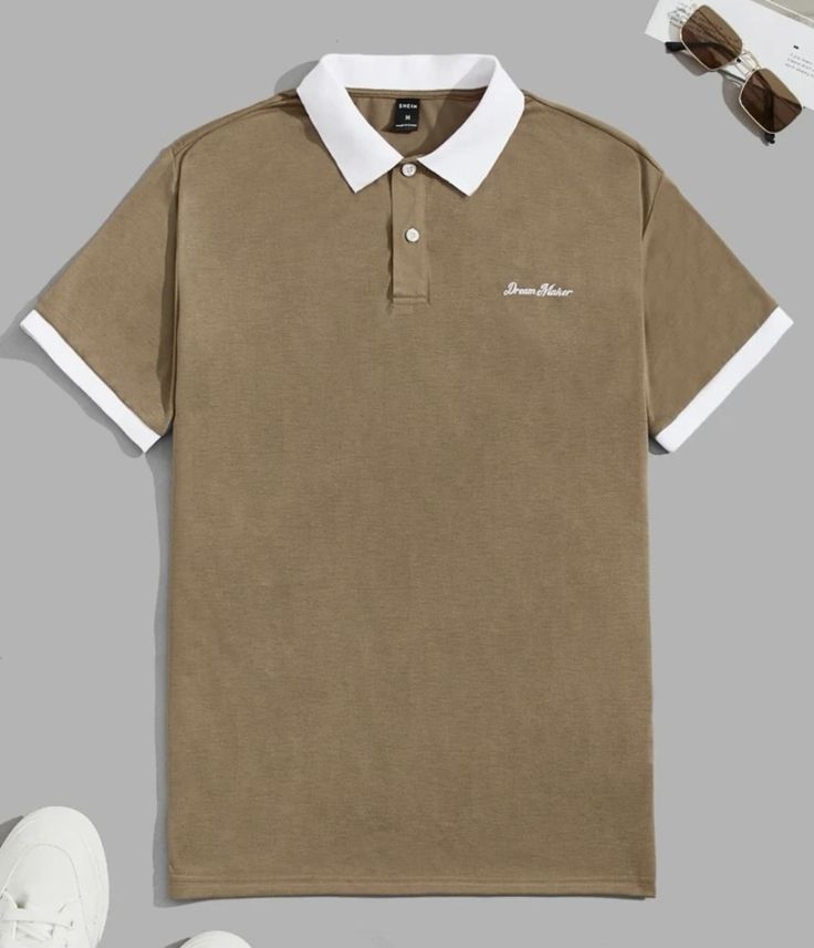 Tshirts For Men Casual, Polo Shirt Design Graphics, Polo Tshirt Men Outfit, Polo Tshirt Men, Polo T Shirt Design, Polo T Shirts For Men, Polo Fashion, Mens Clothing Brands, Mens Polo T Shirts