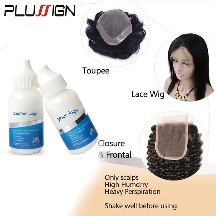 Plussign Wig Glue With Remover Super Lace Glue For Lace Wigs/Toupee/Closure Hair Glue Remover Wig Lace Front Glue, Glue In Hair Extensions, Lace Wig Glue, Lace Glue, Wig Glue, White Wig, Hair Glue, Glue Remover, Hair System