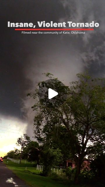 Tornado Titans | Storm Chasing & Weather Photography on Instagram: "Today is the anniversary of this major EF-4 tornado that tore through Southern Oklahoma. Getting tornadoes that are this powerful, this visible, and this long-tracked is a very rare occurence. Getting a tornado like this is usually something most seasons only do a couple of times a year, which means getting something like this on film is absolutely a rare thing. As we discussed in yesterday's post, the vast majority of tornadoes you see are 'dirty' in the sense they have a lot of rain around them and often they aren't fully condensed to the surface. So you end up in a situation where you can see the tornado, but its not visually striking. I sometimes wonder if tornadoes like this skew perceptions of what a tornado is, beca Tornado Videos Scary, Tornado Photography, Tornado Videos, Ef5 Tornado, Terrible Tornado, Tornado Gif, Tornado Chasers, Storm Cellar, Tornado Pictures