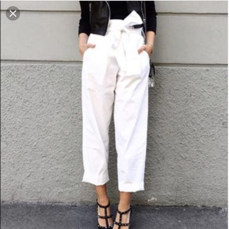 New With Tags ** From Zara. Super Adorable Paper Bag Style Denim . Cute Cuffed Too. The Pearls Are Soo Beautiful. Size 2/34e.U. Relaxed Fit . I Listed Measurements. Sold Out . Zara Pants, Bag Style, Pants Color, Denim Fashion, Denim Pants, Fashion Bags, Pant Jumpsuit, Paper Bag, Size 2