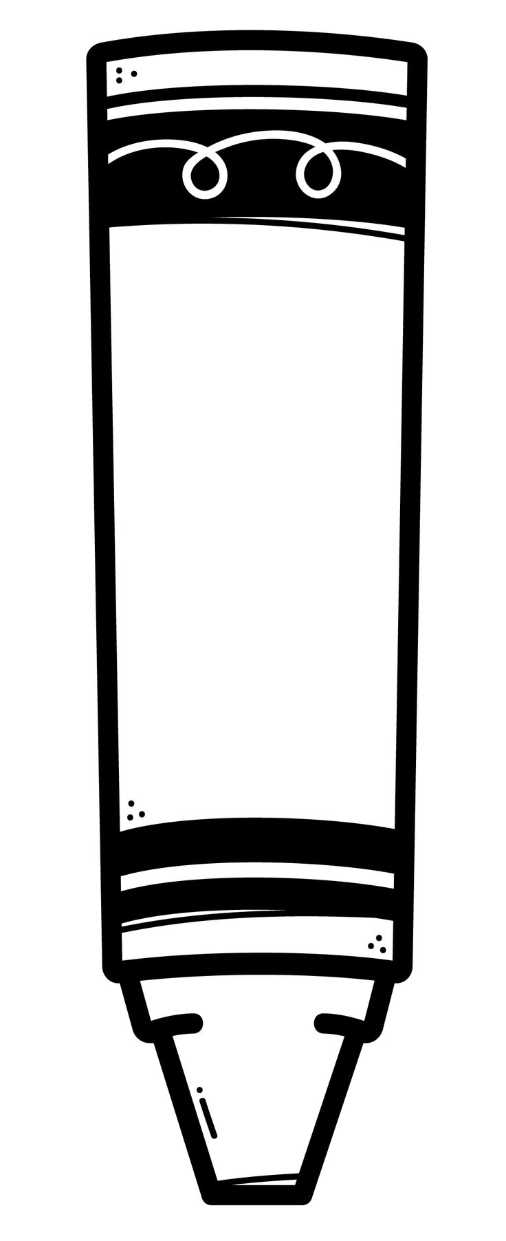 a black and white drawing of a toothbrush with an empty tube in the middle