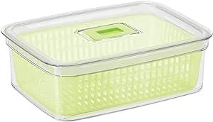 a plastic container with a yellow lid