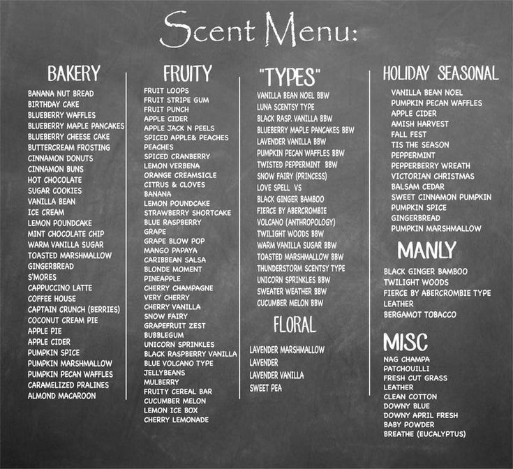 a blackboard menu with the names of different types of food and drinks on it