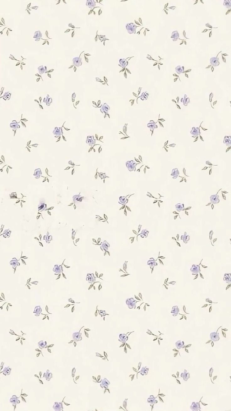 a white background with purple flowers on it