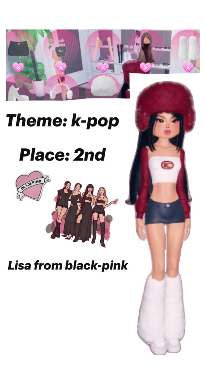 there is a doll with red hair and white boots on it's head, in front of a pink background