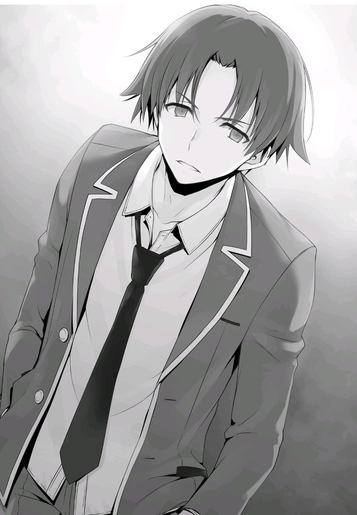 an anime character wearing a suit and tie