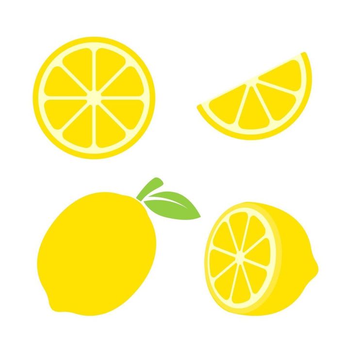 three lemons and one orange cut in half