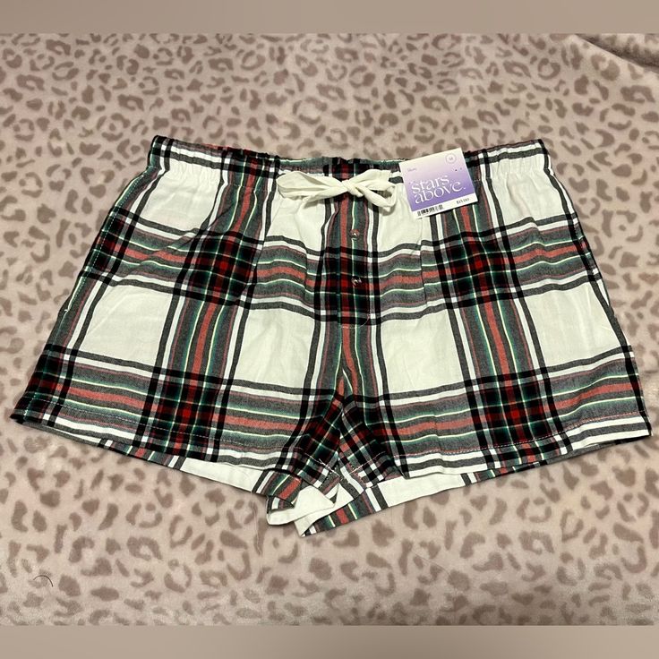 Brand New. Purchased Wrong Size On Accident And Didn’t Get A Receipt So Can’t Exchange. Colors Are Red, Yellow, Green, Black. Very Soft. Flannel Material. 2 False Buttons And Tie-Able Waist Band. Casual Pajama Shorts For Pajama Party, Casual Multicolor Pajama Shorts For Pajama Party, Casual Multicolor Pajama Shorts For Party, Casual Multicolor Sleepwear With Elastic Waistband, Casual Multicolor Pajama Shorts, Casual Pajama Shorts For Sleepover, Plaid Pajama Shorts For Loungewear, Casual Multicolor Sleep Bottoms, Casual Plaid Pajama Shorts With Elastic Waistband