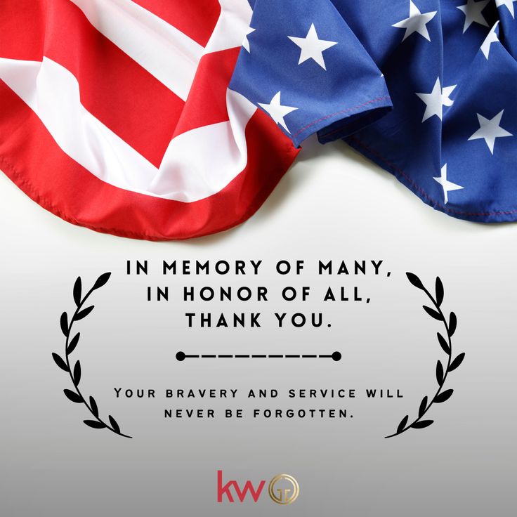 an american flag with the words in memory of many, in honor of all thank you