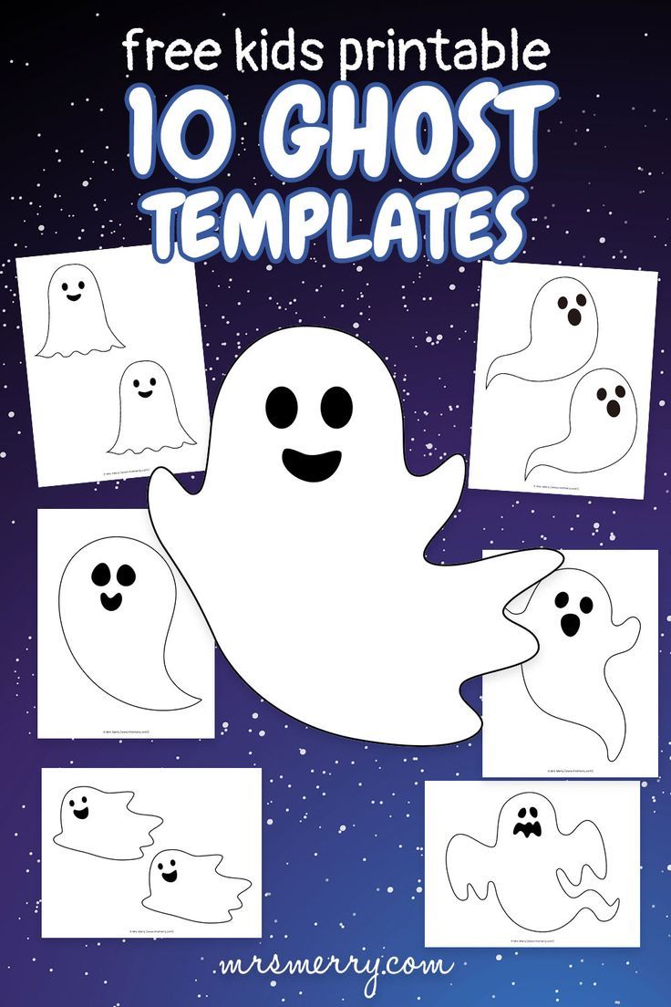 10 ghost templates free printable Ghost Template Free Printable, Ghost Crafts Preschool, Ghost Crafts For Kids, Halloween Ghost Craft, Ghost Template, Printable Halloween Decorations, Ghost Silhouette, Imprimibles Halloween, Halloween Arts