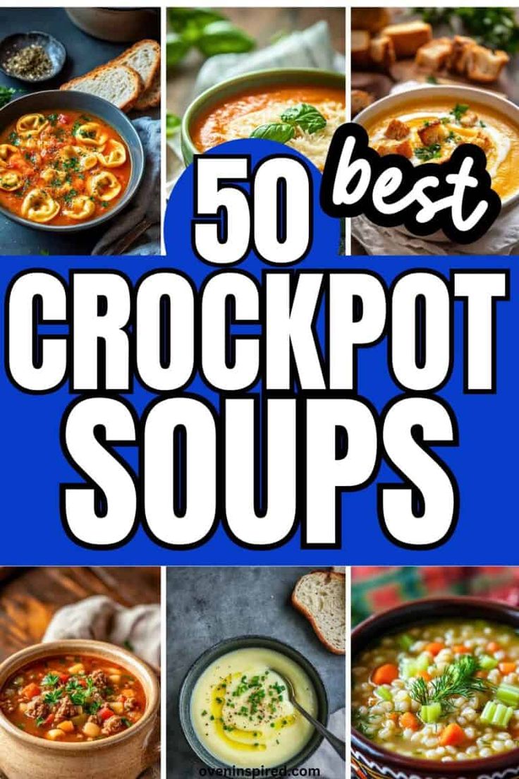 Best Easy Crockpot Meals, Crock Pot Soups And Stews, Best Crockpot Soups, Dinners For Fall, Best Crockpot Soup Recipes, Potluck Comfort Food, Corn And Potato Chowder, Crock Pot Tortellini, Soups To Make