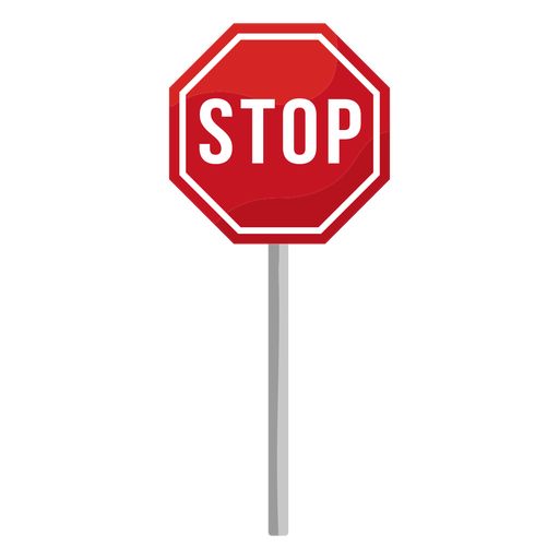 a red stop sign sitting on top of a metal pole in front of a white background