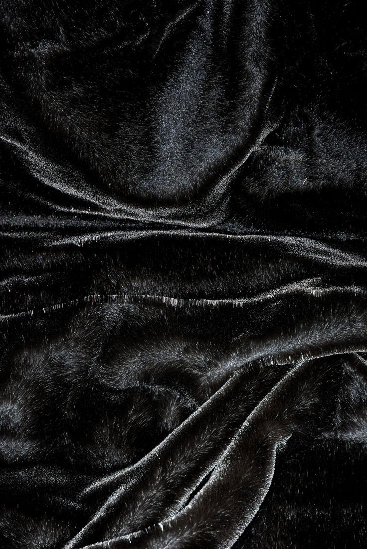 the black fabric is very soft and shiny