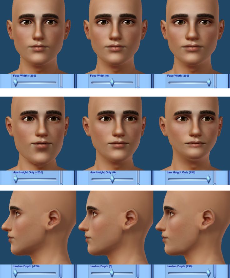 multiple images of the same person's head with different facial expressions