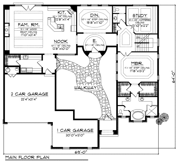 this is the floor plan for these house plans