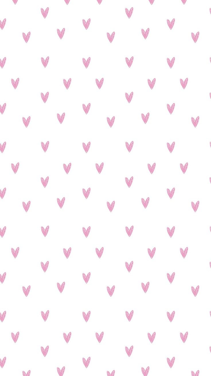 a white background with pink hearts on it