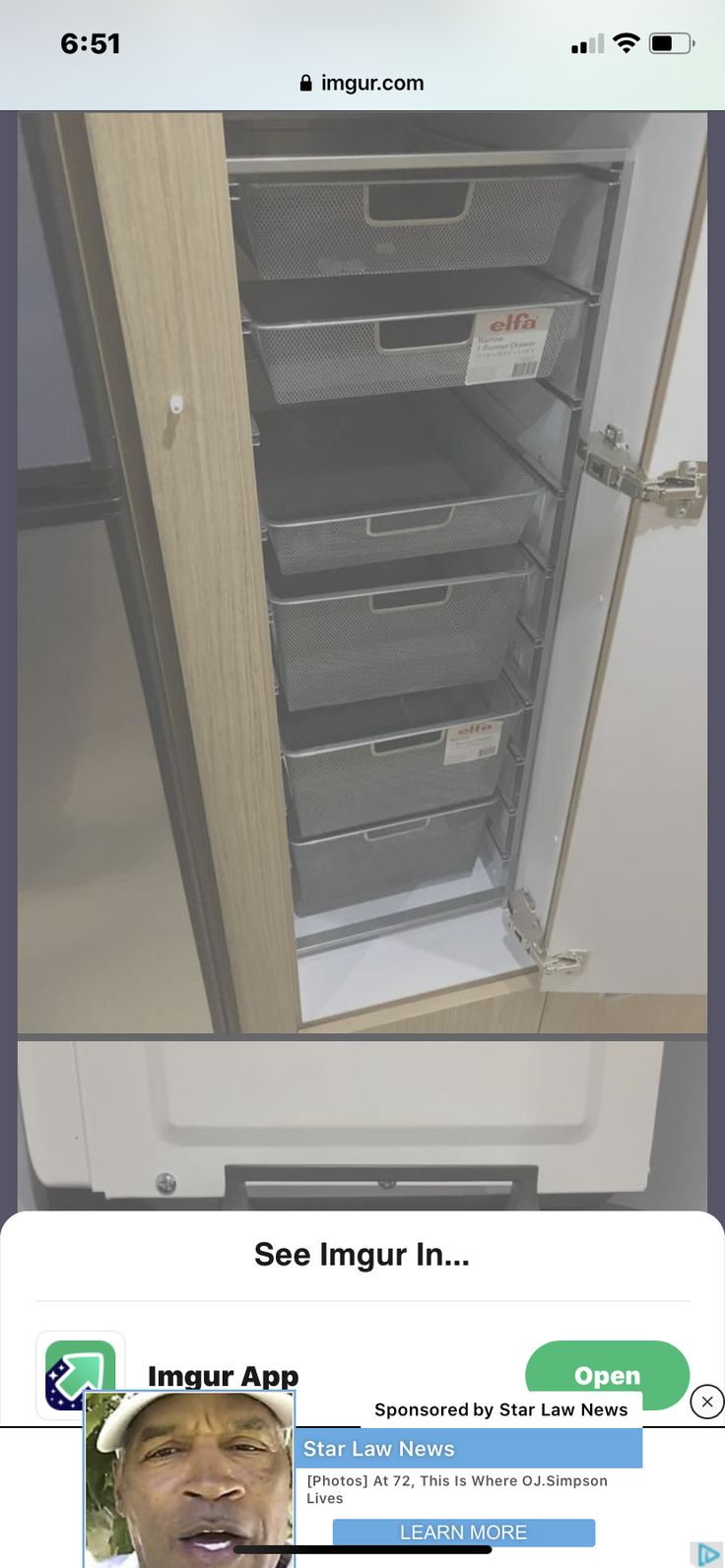 an open refrigerator door with the words insur app on it's left side